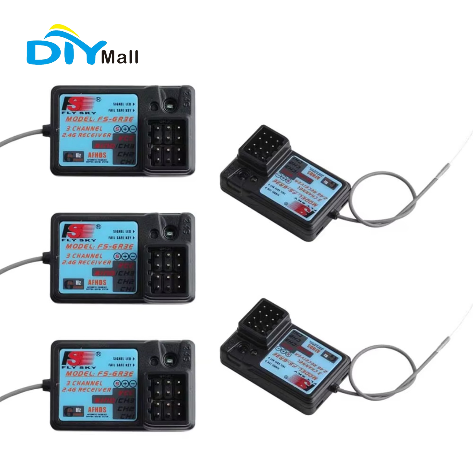 Flysky Transmitter - Flysky FS-GR3E 3CH 2,4GHz waterdichte ontvanger