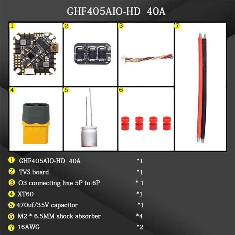 ABTI-GHF405AIO-HD 40A AIO Flig - Drone Esc recensie en prijs