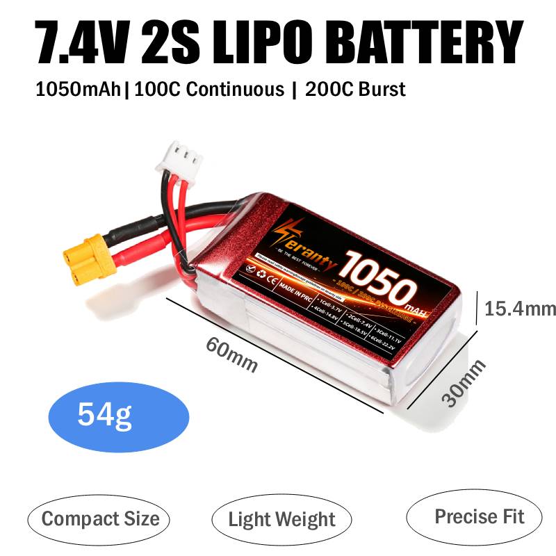 2PCS 1050mAh 2S 3S 4S RC Lipo  - Lipo Battery 4S recensie en prijs