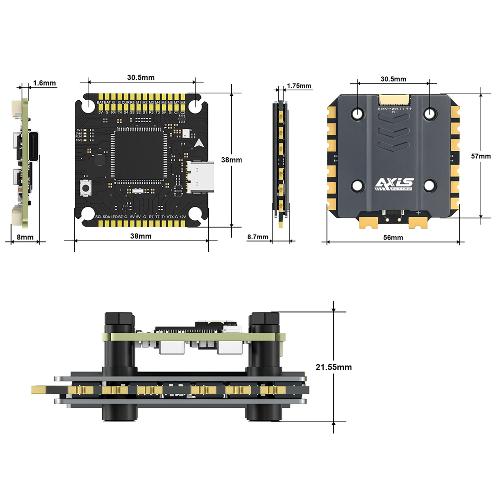 Axisflying Argus Pro ECO F722  - 4 In 1 Esc recensie en prijs