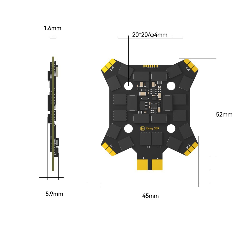 iFlight Borg Mini H7 (ICM42688 - 4 In 1 Esc recensie en prijs
