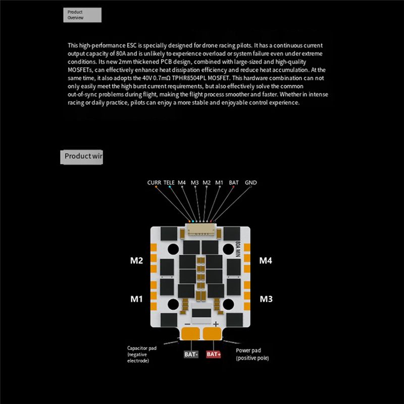 CYGJ-Mini 80A 4-in-1 FPV-race- - 4 In 1 Esc recensie en prijs