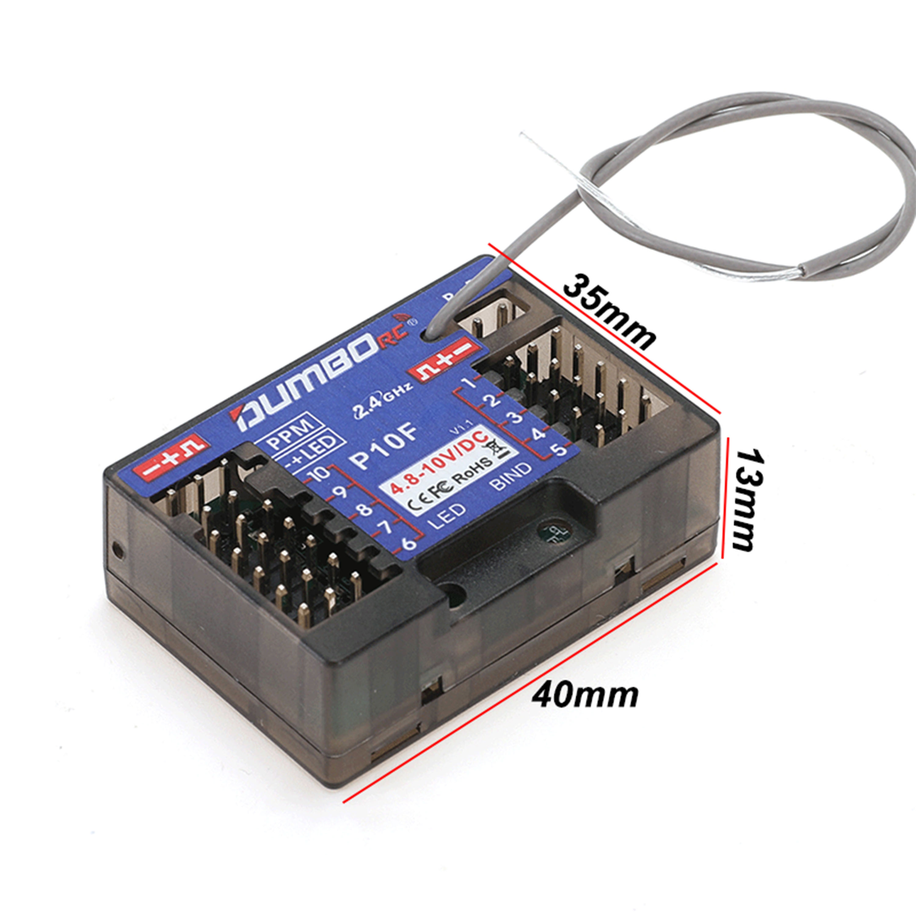 DUMBORC P10F P10FG 10CH 2,4 GH - Radio Transmitter 2.4Ghz recensie en prijs