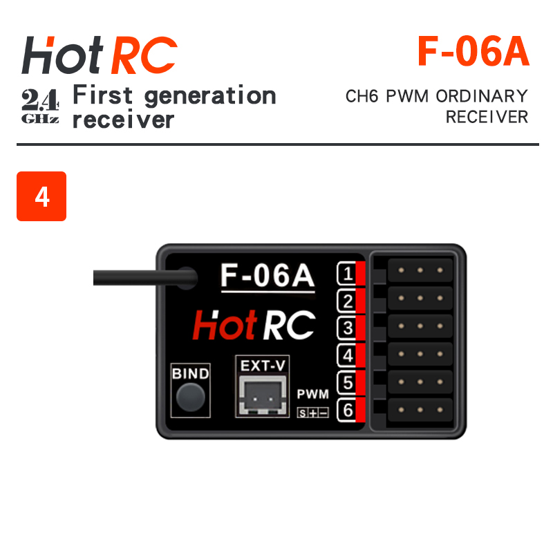 HOTRC 2,4 Ghz Ontvangers F-01A - Radio Transmitter 2.4Ghz recensie en prijs